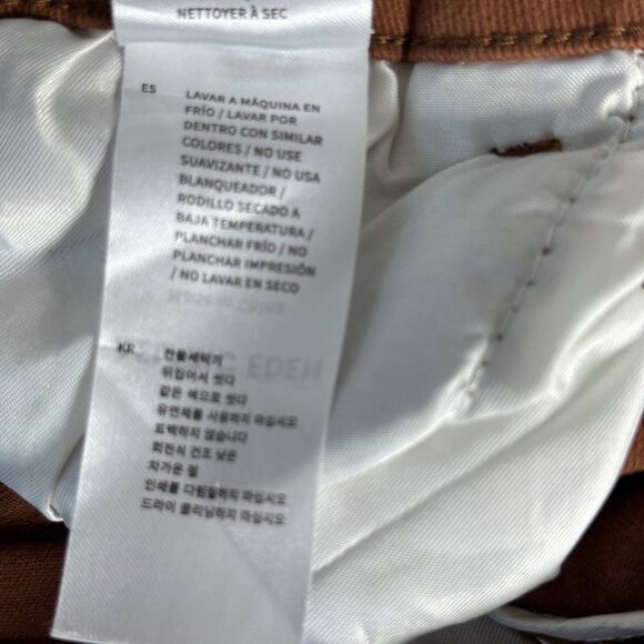 Aelfric Eden Brown Layered Stacked Fringe Jeans Sz 30 - Picture 8 of 9